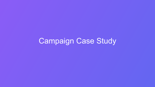 Campaign Success Story