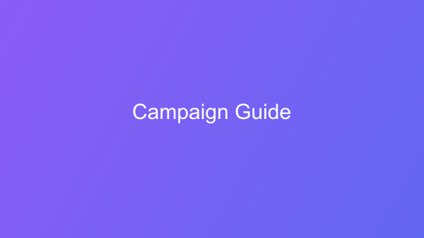 Campaign Management Guide